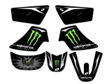 KIT DECO STICKERS MONSTER PW50 PIWI 50 YAMAHA, image N°1