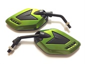 RETROVISEURS RACING POUR QUAD MOTO SCOOTER M8 VERT, image N°1