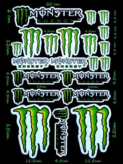 STICKERS MONSTER ENERGY 2